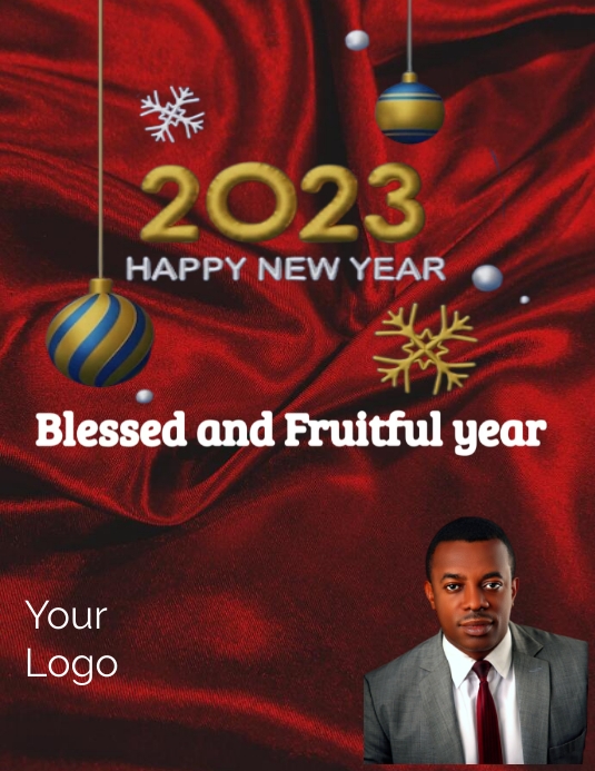 New year Volantino (US Letter) template