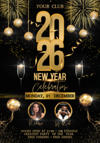 New Year A2 template