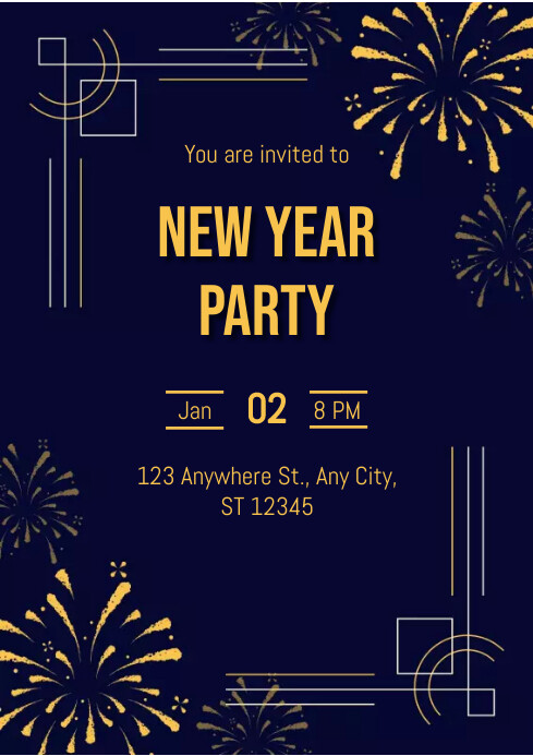 New Year Template PosterMyWall