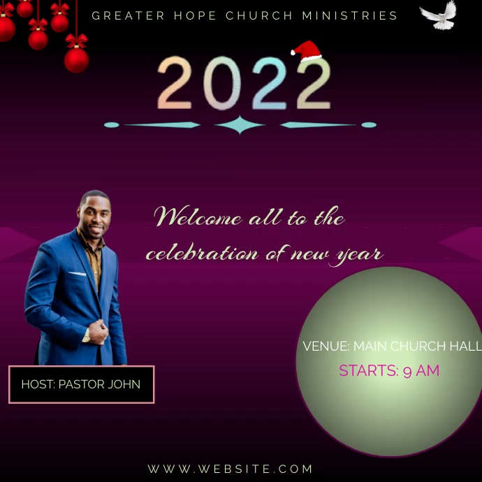 New year Instagram Post template