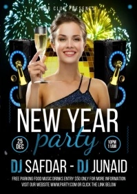New year A4 template