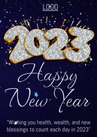 new year A3 template