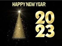 NEW YEAR Rótulo de jardín template