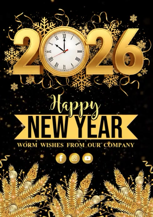 new year A3 template