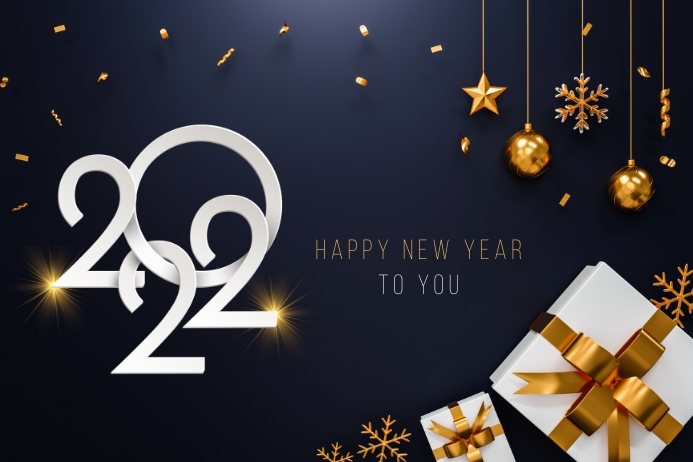 New Year Cartaz template