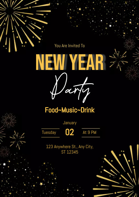 New Year Template PosterMyWall