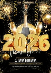 2026 New Year A2 template