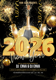 2026 New Year A2 template