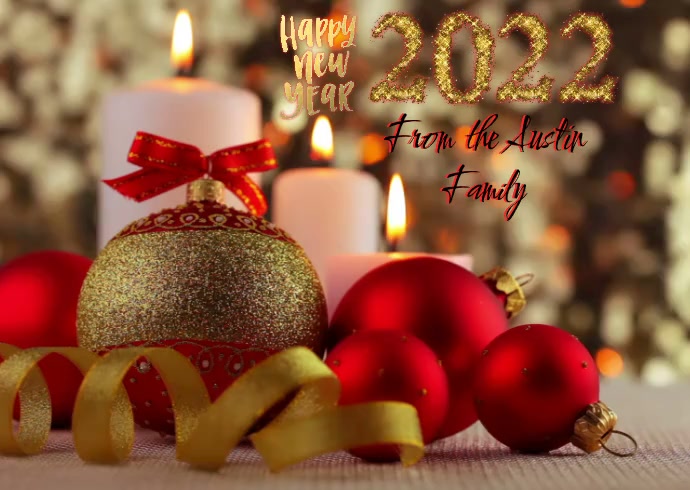 New Year Briefkaart template