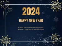 new year Rótulo de jardín template