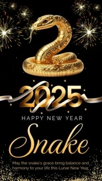 New Year Digital Display Facebook Story template