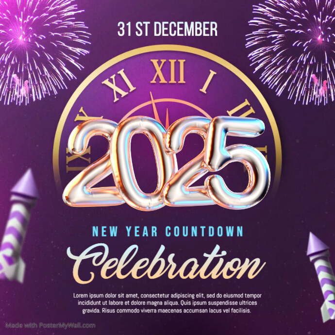 New Year Eve 2024 Instagram Template PosterMyWall