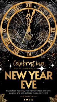 New Year Eve 2025 Video Instagram Story template