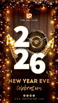New Year Eve Ads História do Instagram template