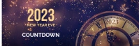 nEW yEAR EVE COUNTDOWN BANNER Cartel de 2 × 6 pulg. template