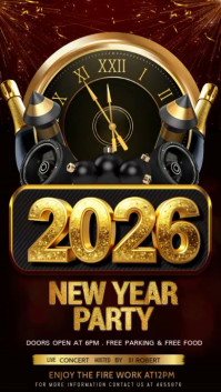 new year eve,2024 Instagram-verhaal template