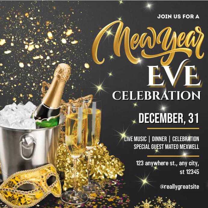 New Year Eve Template | PosterMyWall