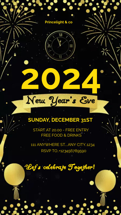 Copy of New year Eve | PosterMyWall