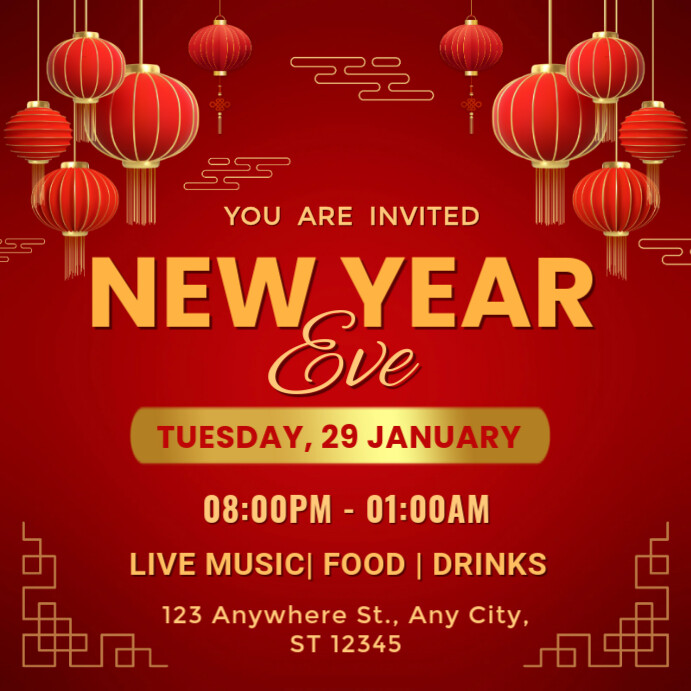 New year eve Template | PosterMyWall