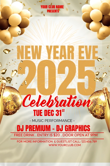 New Year Eve Template | PosterMyWall