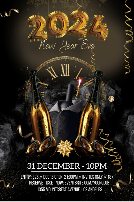 New Year Eve Templat | PosterMyWall