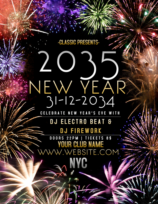 Silvester Flyer Vorlage Vorlage Postermywall