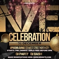 NEW YEAR EVE INSTAGRAM POST Cuadrado (1:1) template