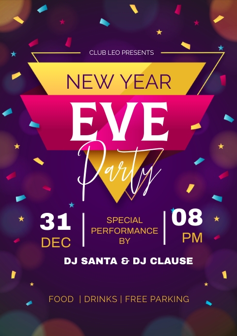 new year eve party Template | PosterMyWall