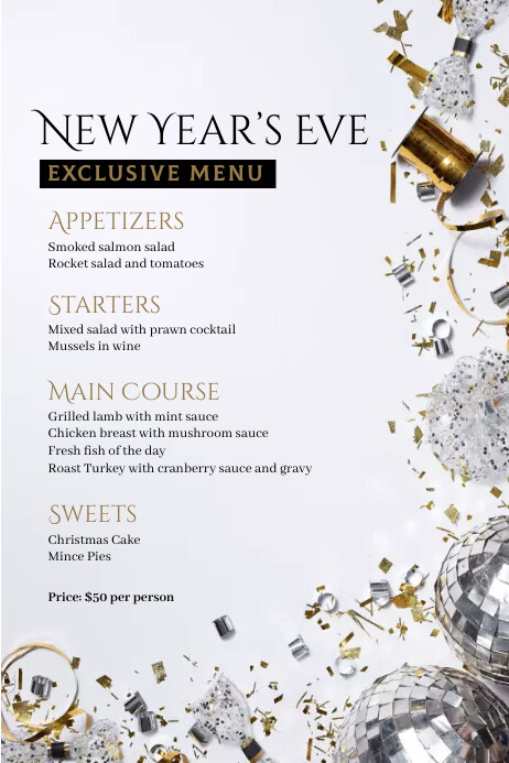 New Year EVE Party Poster Template | PosterMyWall