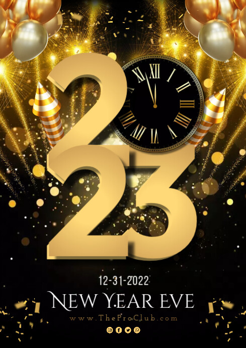 New Year Eve Poster Ads Template | PosterMyWall