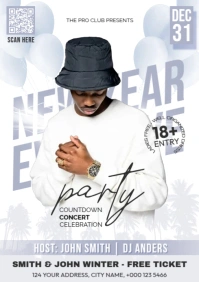 New Year Event Poster Ads A4 template
