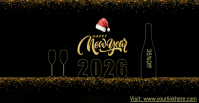 New Year Facebook Cover Page, Happy New Year Event template