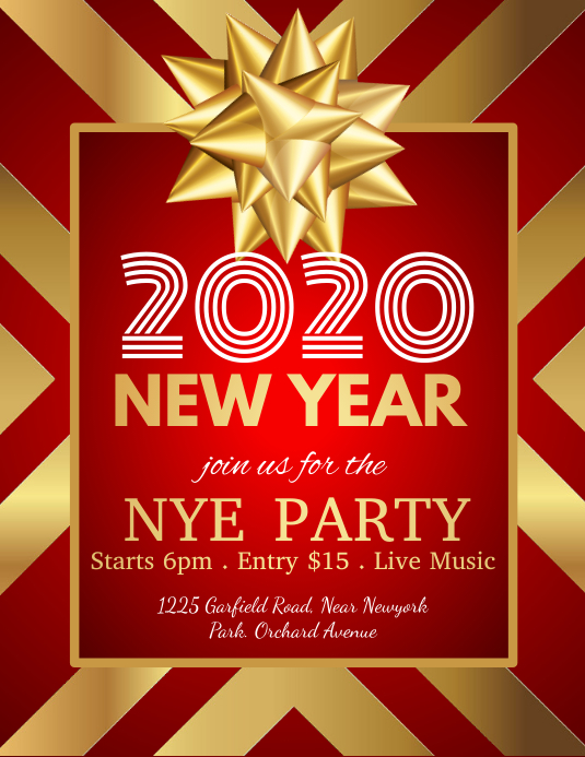 new year flyer, happy new year, new year Template | PosterMyWall