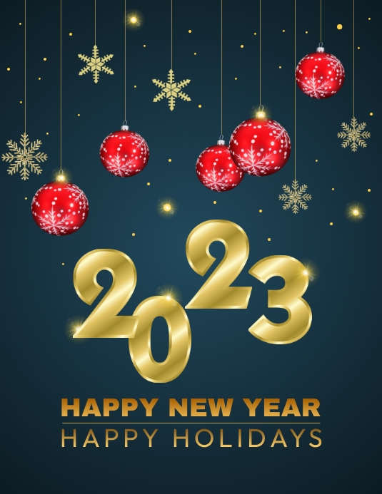 New year flyer (1) template