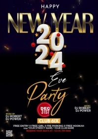 New Year Flyer A2 template