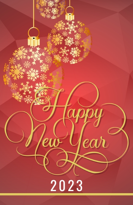 New year flyer Tabloid template