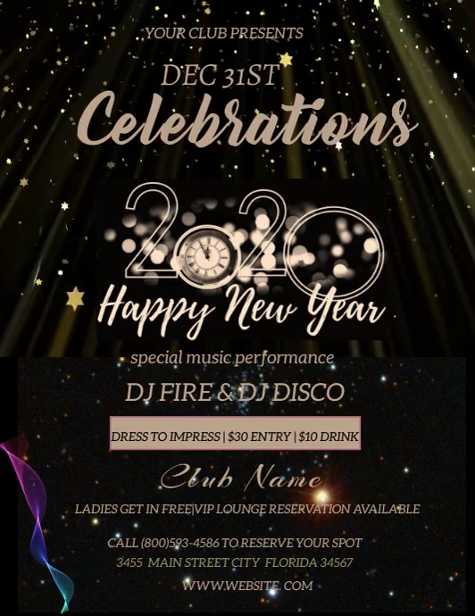 Copy Of New Year Flyer Postermywall