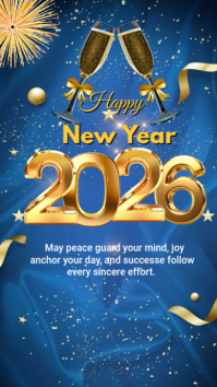 NEW YEAR FLYER Instagram Story template