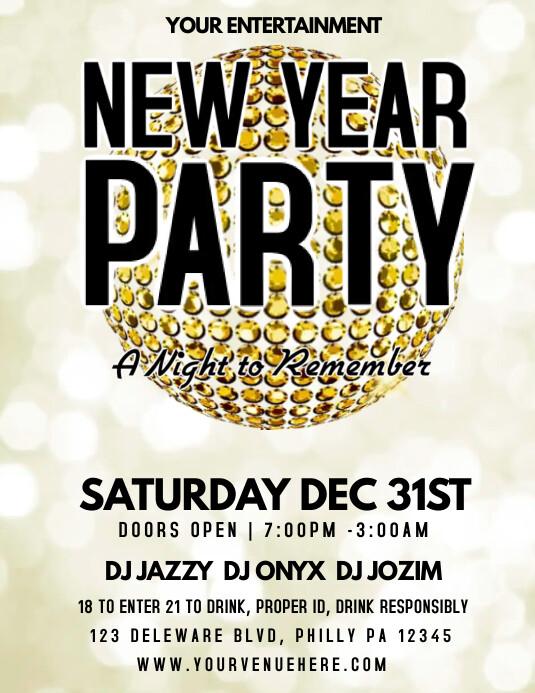 New Flyer Sticker 39.7K+ Free New Year's Flyer Templates | PosterMyWall