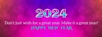 New Year greetings 2023 Facebook 封面图片 template
