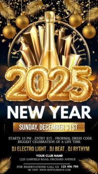 new year instagram story, new year 2025, 2025 template