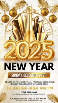 new year instagram story, new year eve Instagram-verhaal template