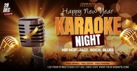 new year karaoke video ads flyer Imagen Compartida en Facebook template