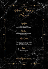 New year menu Template | PosterMyWall