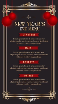 New Year Menu Instagram Story template