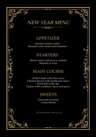 New year menu Template | PosterMyWall