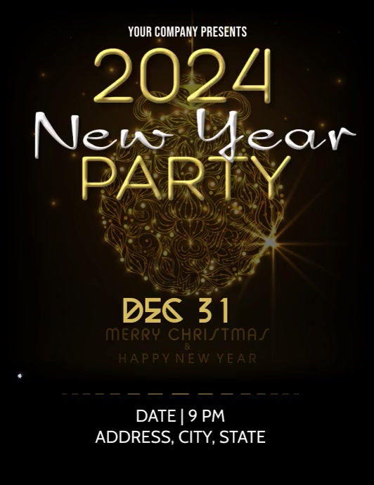 NEW YEAR NYE PARTY FLYER Template PosterMyWall
