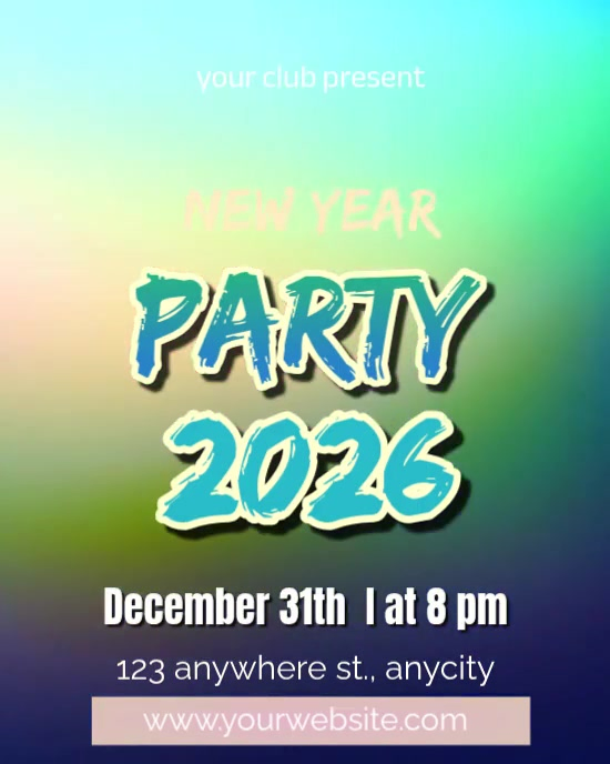 Plantilla de new year party 2026 | PosterMyWall