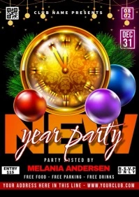 New Year Party A4 template