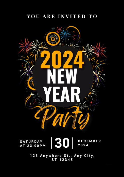 New Year Party Template | PosterMyWall